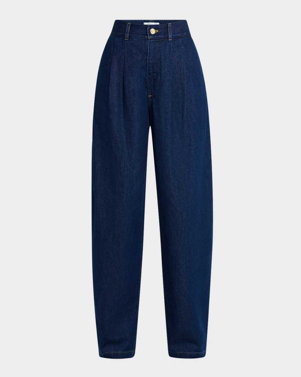 Trapunto Denim Trousers